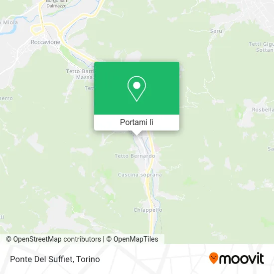 Mappa Ponte Del Suffiet