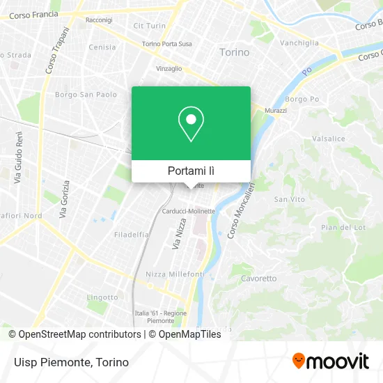 Mappa Uisp Piemonte