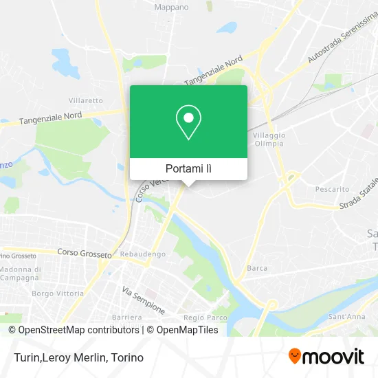 Mappa Turin,Leroy Merlin