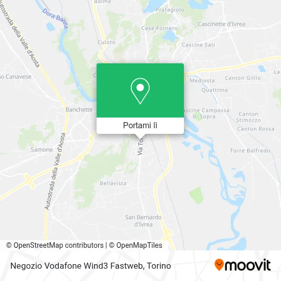 Mappa Negozio Vodafone Wind3 Fastweb