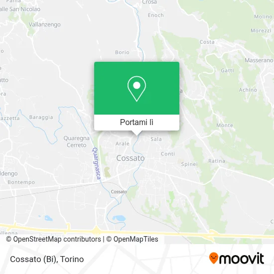 Mappa Cossato (Bi)