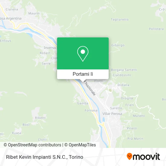 Mappa Ribet Kevin Impianti S.N.C.