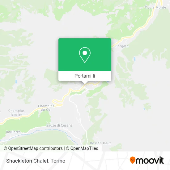 Mappa Shackleton Chalet