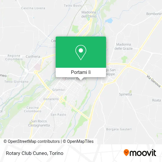 Mappa Rotary Club Cuneo