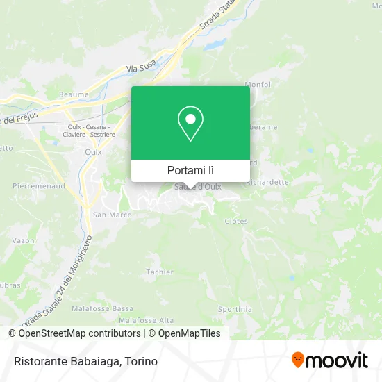 Mappa Ristorante Babaiaga