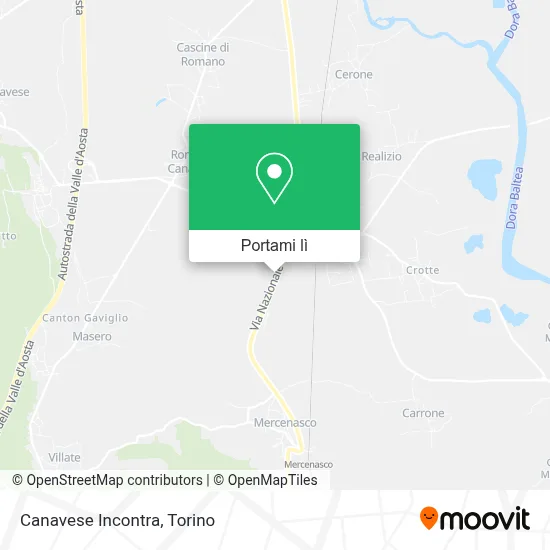Mappa Canavese Incontra