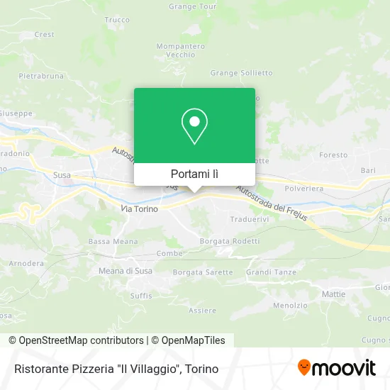 Mappa Ristorante Pizzeria "Il Villaggio"