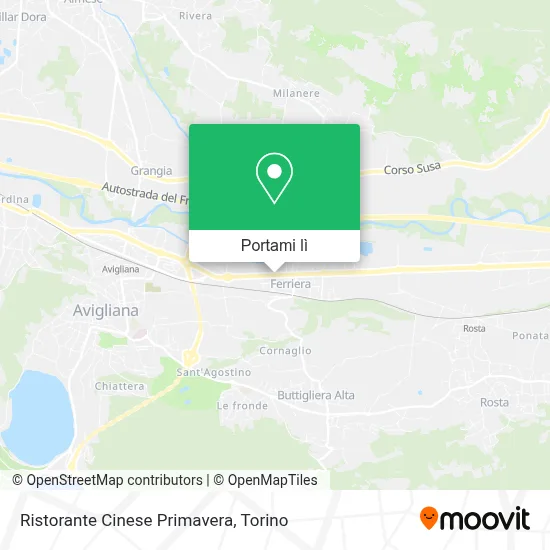 Mappa Ristorante Cinese Primavera