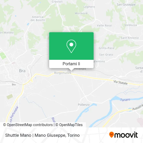 Mappa Shuttle Mano | Mano Giuseppe