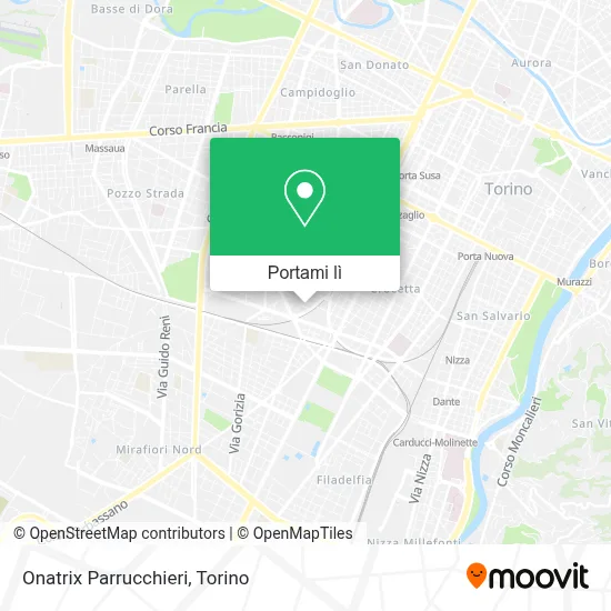 Mappa Onatrix Parrucchieri