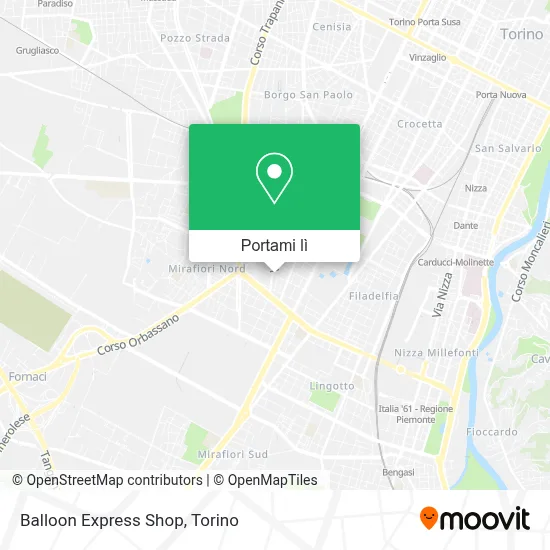 Mappa Balloon Express Shop