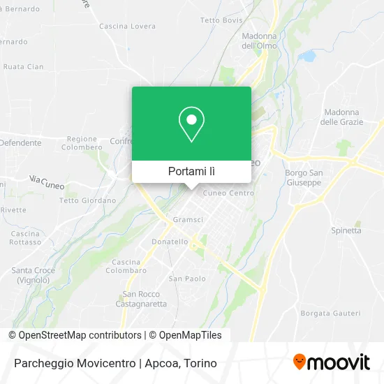 Mappa Parcheggio Movicentro | Apcoa