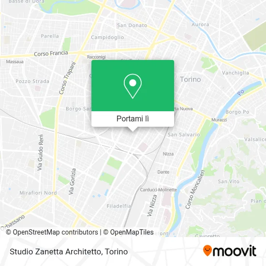 Mappa Studio Zanetta Architetto