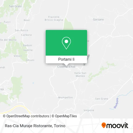 Mappa Ras-Cia Muraje Ristorante