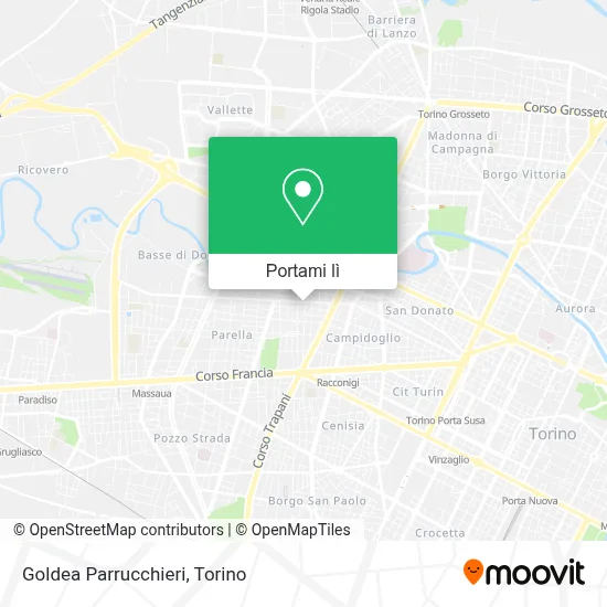Mappa Goldea Parrucchieri