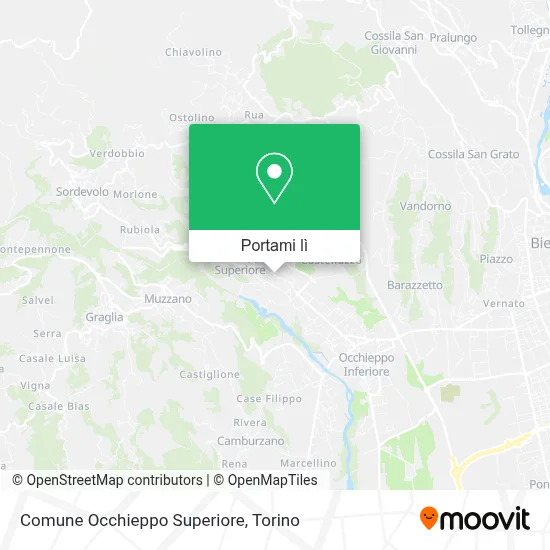 Mappa Comune Occhieppo Superiore