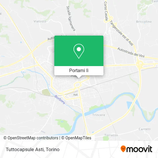 Mappa Tuttocapsule Asti