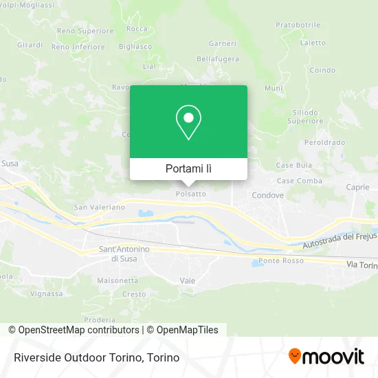 Mappa Riverside Outdoor Torino
