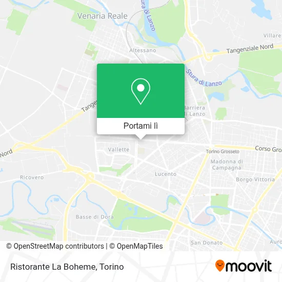Mappa Ristorante La Boheme