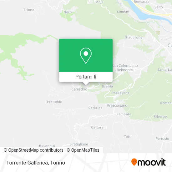 Mappa Torrente Gallenca