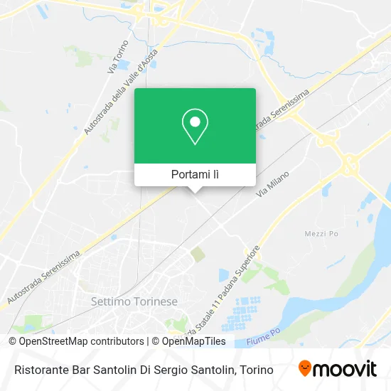 Mappa Ristorante Bar Santolin Di Sergio Santolin