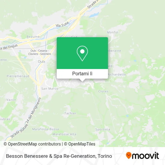 Mappa Besson Benessere & Spa Re-Generation