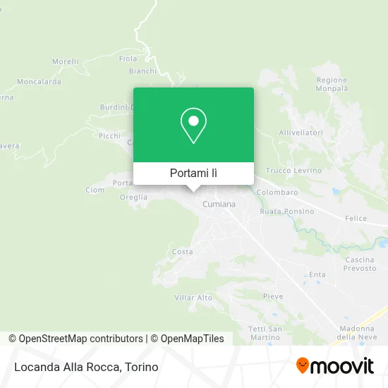 Mappa Locanda Alla Rocca