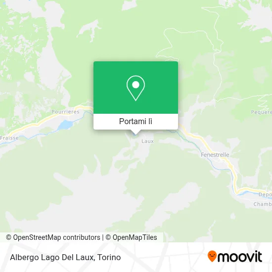 Mappa Albergo Lago Del Laux