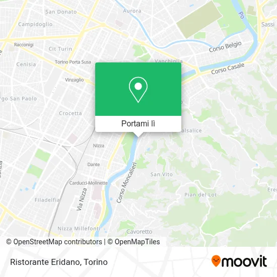 Mappa Ristorante Eridano