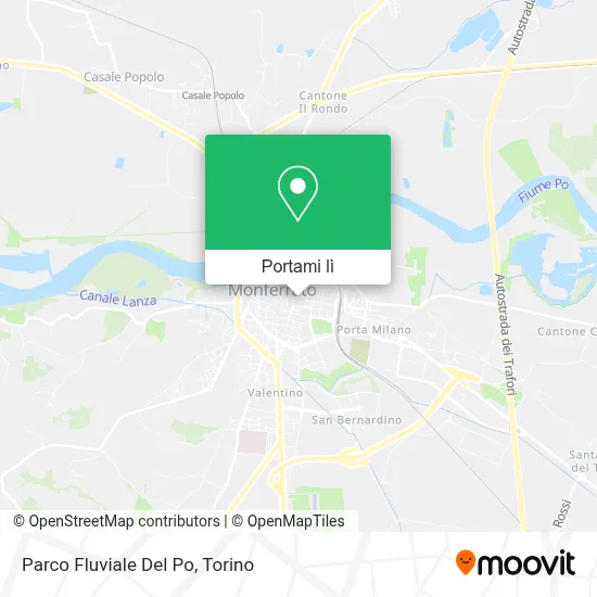Mappa Parco Fluviale Del Po