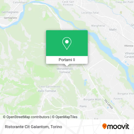 Mappa Ristorante Cit Galantom