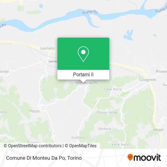 Mappa Comune Di Monteu Da Po