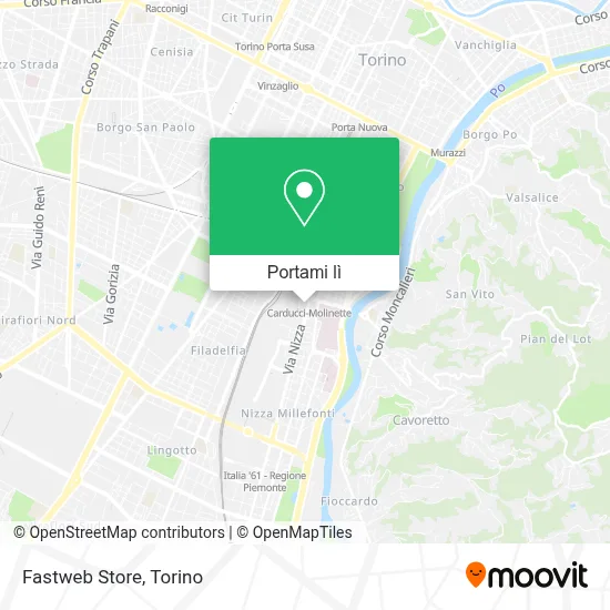 Mappa Fastweb Store
