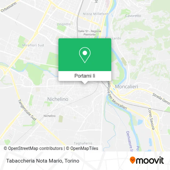 Mappa Tabaccheria Nota Mario