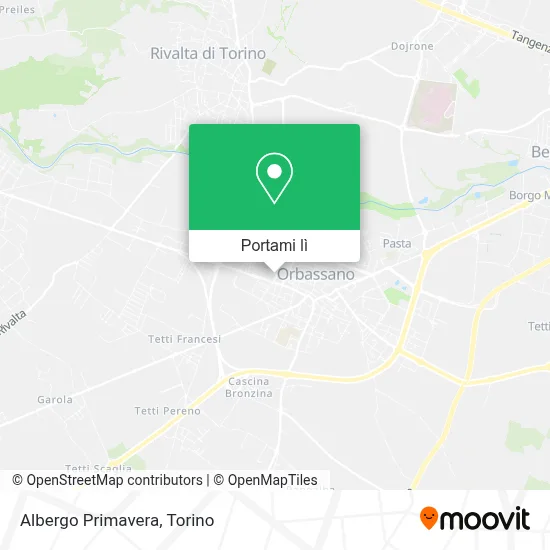 Mappa Albergo Primavera