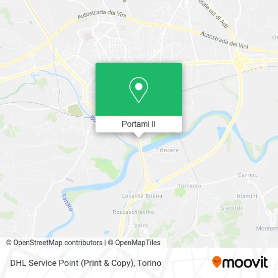 Mappa DHL Service Point (Print & Copy)