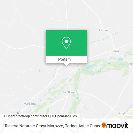 Mappa Riserva Naturale Crava Morozzo