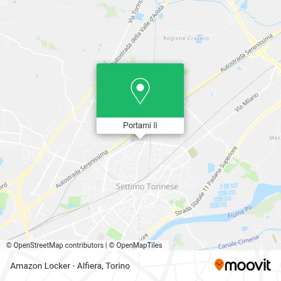 Mappa Amazon Locker - Alfiera