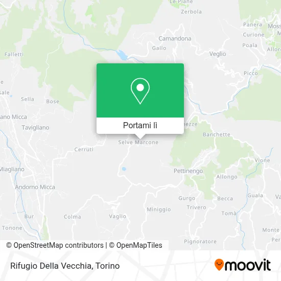 Mappa Rifugio Della Vecchia