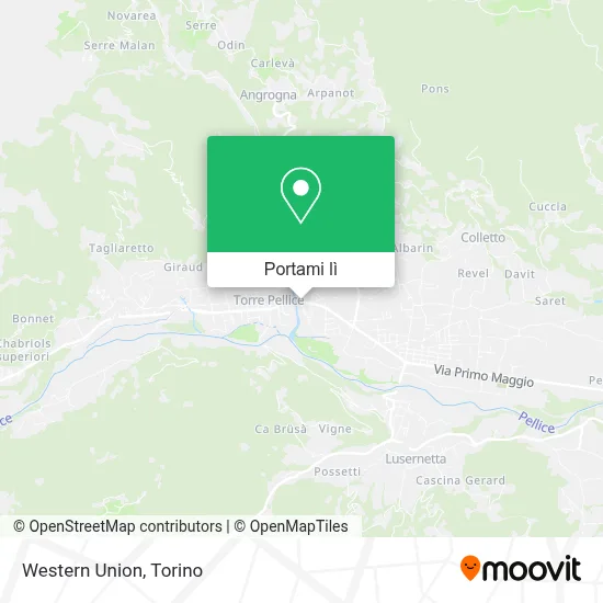 Mappa Western Union