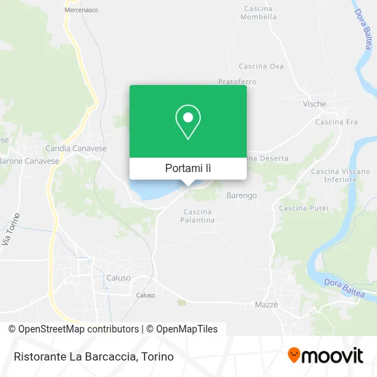 Mappa Ristorante La Barcaccia