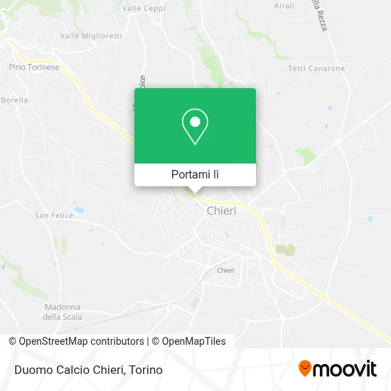 Mappa Duomo Calcio Chieri