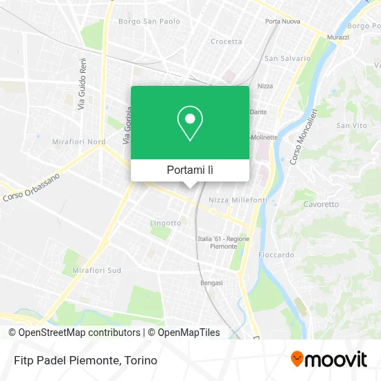 Mappa Fitp Padel Piemonte