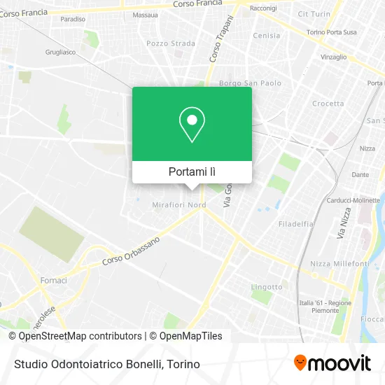 Mappa Studio Odontoiatrico Bonelli