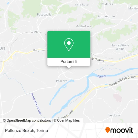 Mappa Pollenzo Beach