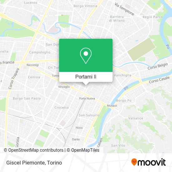 Mappa Giscel Piemonte