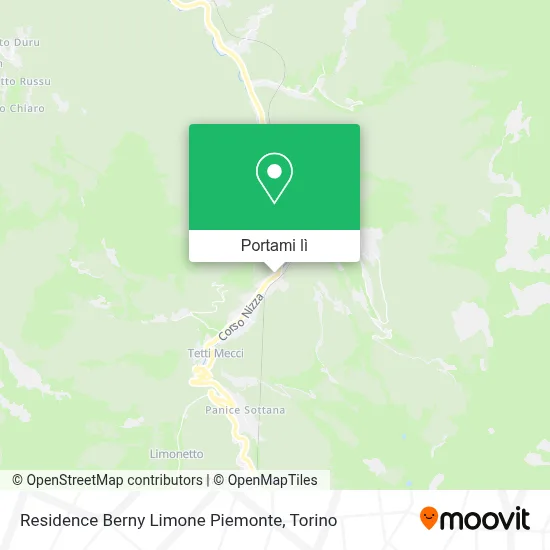 Mappa Residence Berny Limone Piemonte
