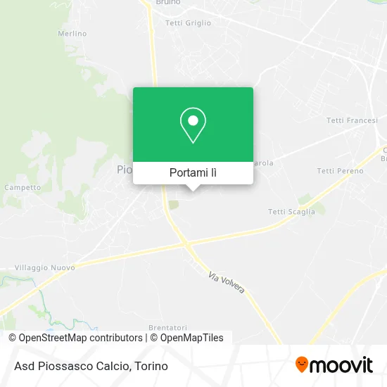 Mappa Asd Piossasco Calcio