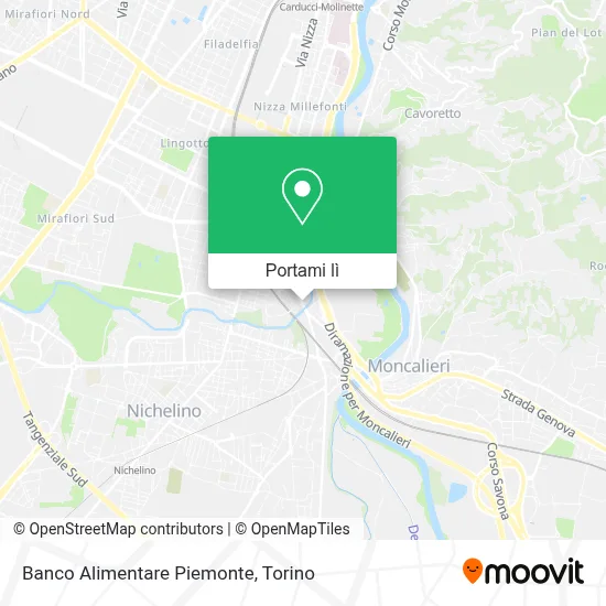 Mappa Banco Alimentare Piemonte