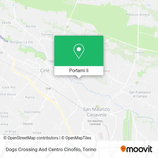 Mappa Dogs Crossing Asd Centro Cinofilo